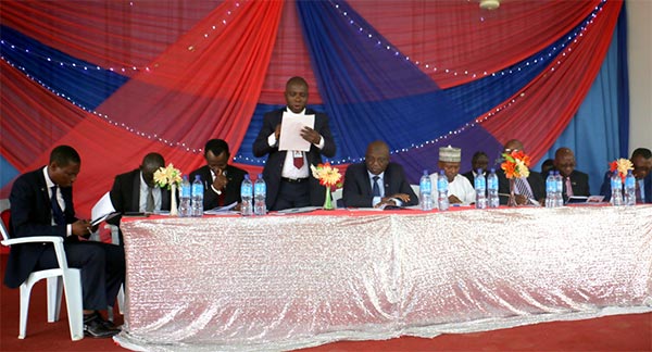 Board of Directors of OOU Microfinance Bank including the Chairman of the Board, Prof. G.O. Olatunde