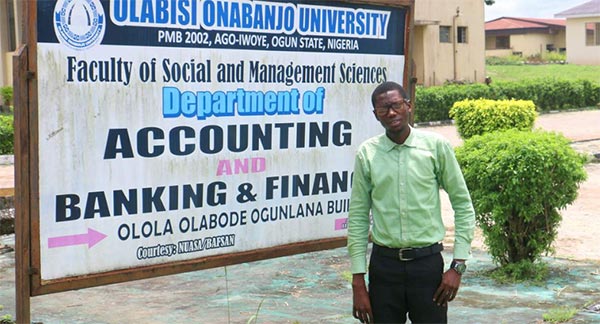 Faniyi Al-Mustapha, the 2nd Runner-Up at the Maiden Edition of the Otunba Mrs. Osibogun Essay Competition for Banking & Finance Students in Tertiary Institutions