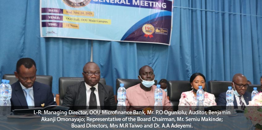 OOU-MICROFINANCE-BANK-HOLDS-14TH-AGM-DEFERS-DIVIDEND-PAYMENTS